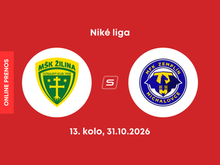 MŠK Žilina - MFK Zemplín Michalovce: ONLINE prenos zo zápasu 13. kola Niké ligy.