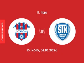FC ViOn Zlaté Moravce - FC ŠTK 1914 Šamorín: ONLINE prenos zo zápasu 15. kola II. ligy.