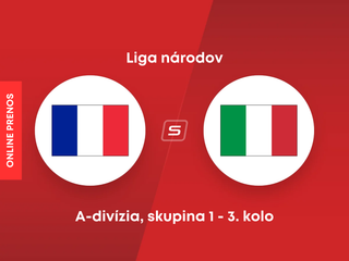 Francúzsko - Taliansko: ONLINE prenos zo zápasu A-divízie Ligy národov.