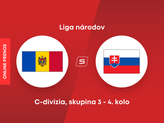 Moldavsko - Slovensko: ONLINE prenos zo zápasu 3. skupiny C-divízie Ligy národov. 