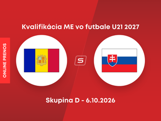 Andorra U21 - Slovensko U21: ONLINE prenos zo zápasu kvalifikácie ME hráčov do 21 rokov 2027.