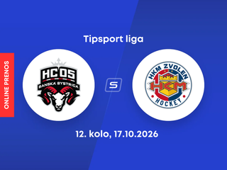 HC´05 TAM Banská Bystrica - HKM Zvolen: ONLINE prenos zo zápasu 12. kola Tipsport ligy.