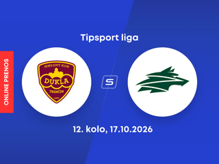 HK Dukla Trenčín - Vlci Žilina: ONLINE prenos zo zápasu 12. kola Tipsport ligy.