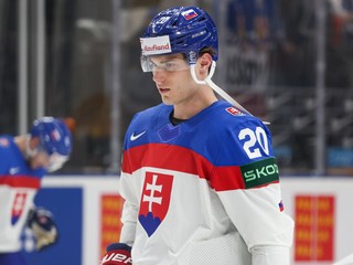 Juraj Slafkovský pred zápasom Slovensko - Kanada vo štvrťfinále MS v hokeji 2024.
