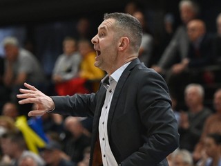 Na snímke je tréner MBK Ružomberk Juraj Suja.