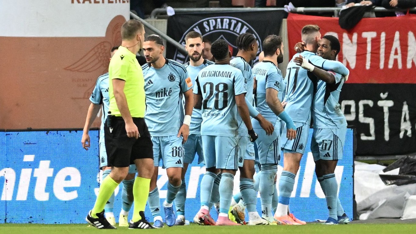 Futbalisti ŠK Slovan Bratislava.