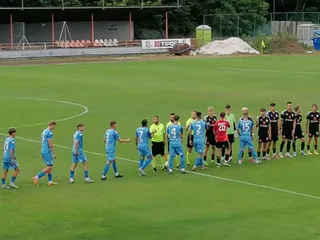 Snímka zo zápasu v Lučenci.
