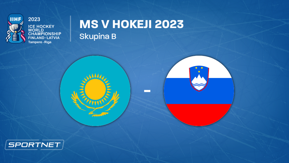Kazachstan - Slovinsko, ONLINE prenos zo zápasu na MS v hokeji 2023 LIVE.