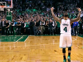 Isaiah Thomas ešte v drese Bostonu Celtics.