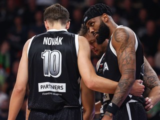 Porada hráčov BC Prievidza počas odvetného kvalifikačného zápasu Európskeho pohára FIBA (EP FIBA) medzi BC Prievidza - KK Cibona Záhreb.