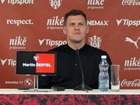 Martin Škrtel na tlačovej konferencii FC Spartak Trnava.