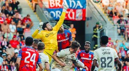 Momentka zo zápasu Viktoria Plzeň - Heart of Midlothian