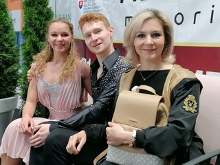 Tanečný pár Anna Šimová a Kirill Aksenov na Nepelovom memoriáli.