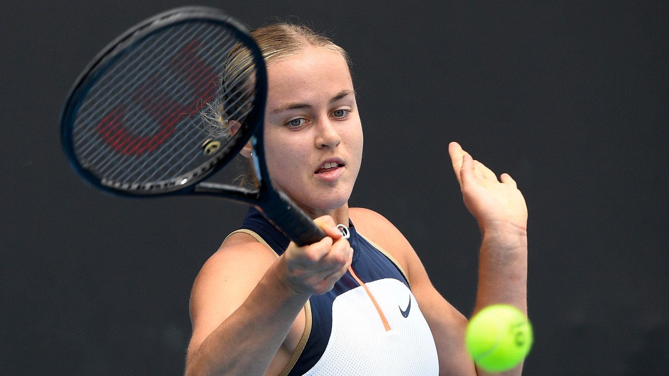 Anna Karolína Schmiedlová na Australian Open 2021.