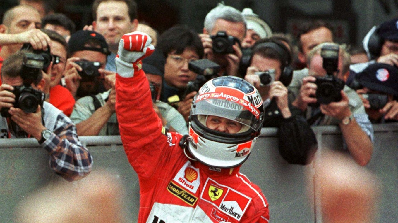 Michael Schumacher vo farbách Ferrari, archívna snímka.
