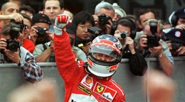 Michael Schumacher vo farbách Ferrari, archívna snímka.
