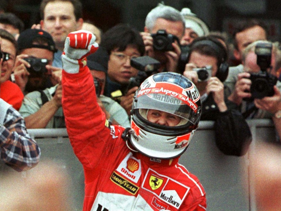 Michael Schumacher vo farbách Ferrari, archívna snímka.