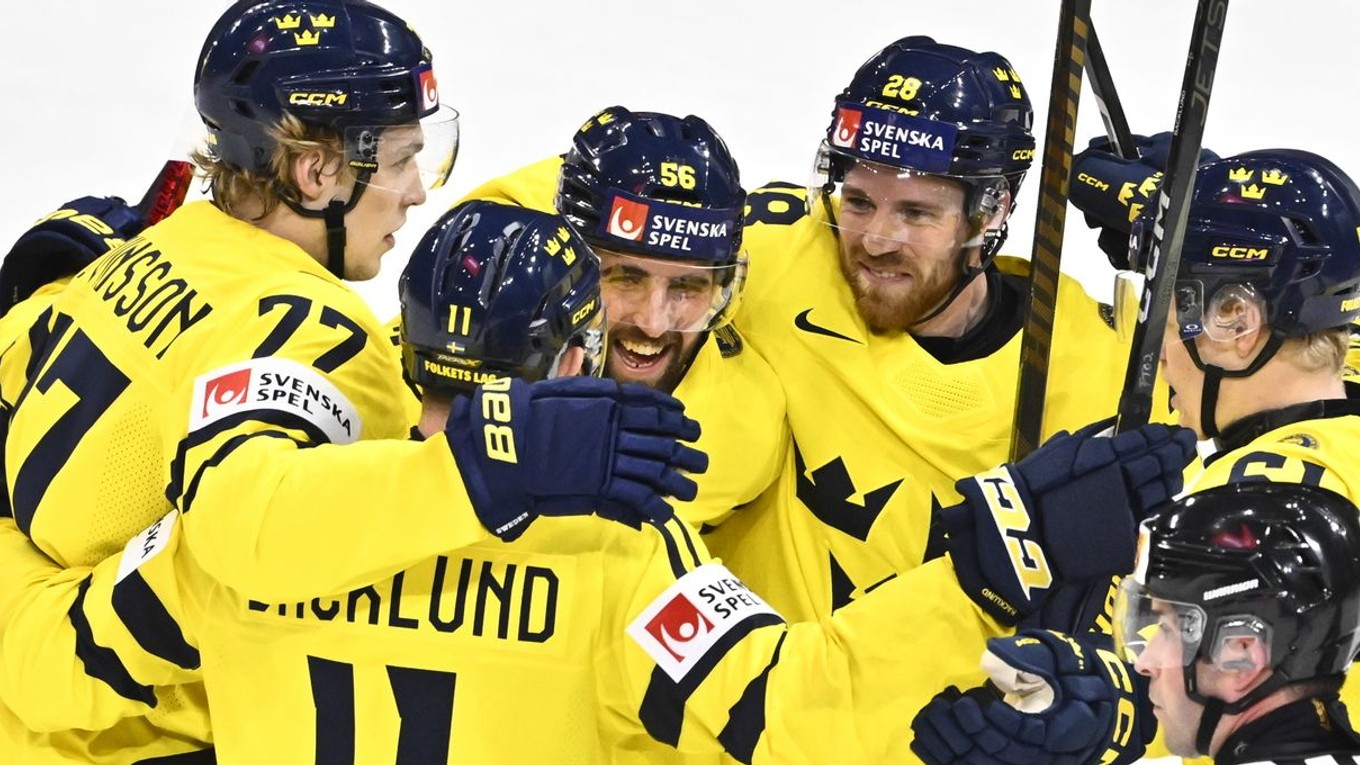Radosť hráčov Švédska