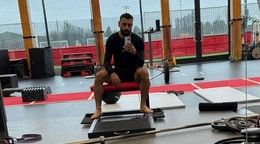 Mohamed Salah v tréningovom centre Liverpoolu