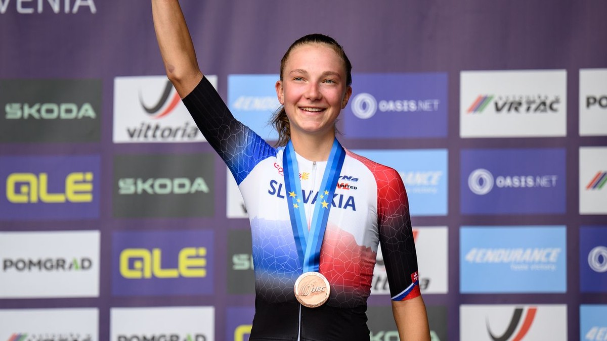 Viktória Chladoňová získala bronzovú medailu v časovke U23 na ME v cyklistike 2026.