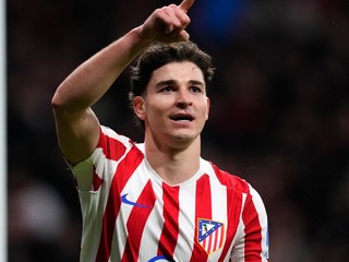 Argentínsky futbalista Julian Álvarez z Atlética Madrid. 