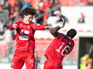 Futbalisti MFK Zvolen oslavujú gól