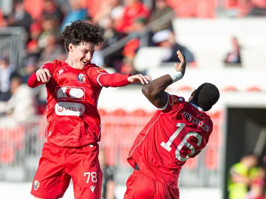 Futbalisti MFK Zvolen oslavujú gól