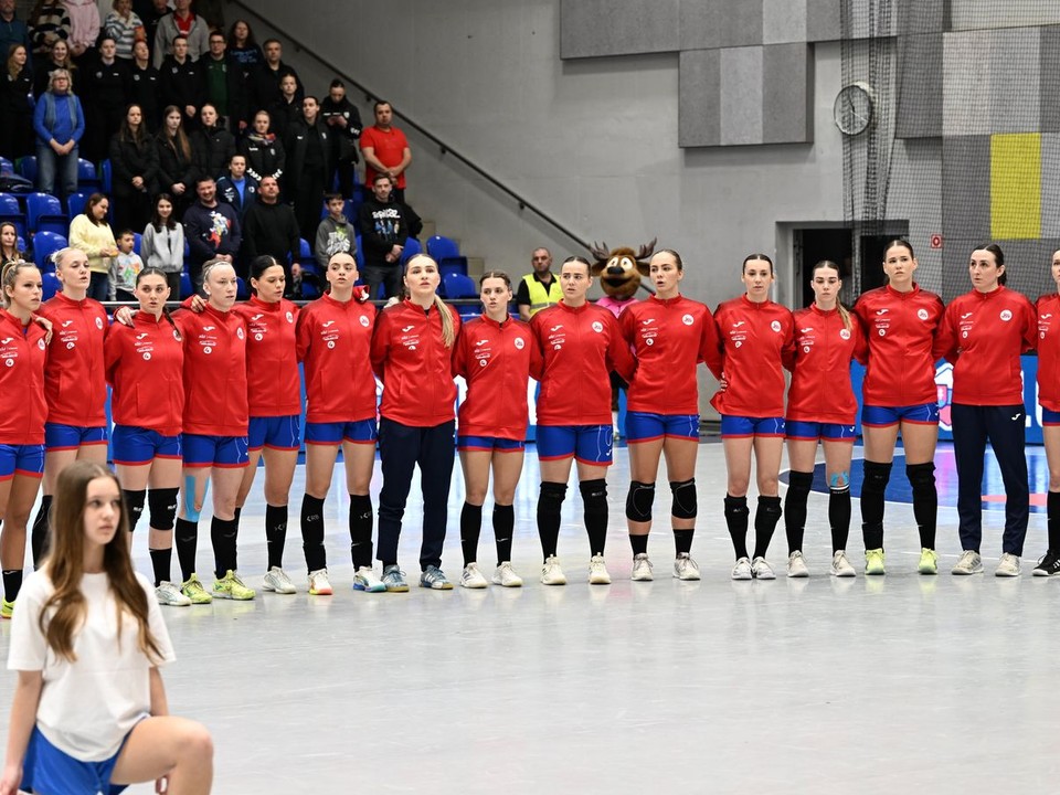 Na snímke nastúpené slovenské reprezentantky.