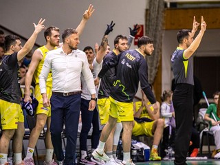 Basketbalisti Patriotov Levice.