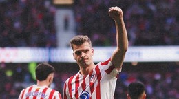 Momentka zo zápasu Atlético Madrid - Mallorca.