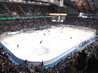 Pohľad na Steel arénu, domovský štadión tímu HC Košice. 