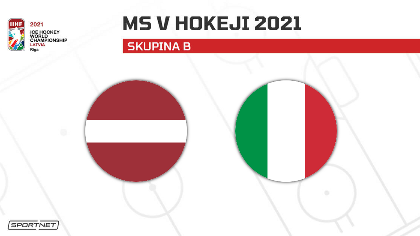 Lotyšsko vs. Taliansko: ONLINE prenos zo zápasu na MS v hokeji 2021 dnes.