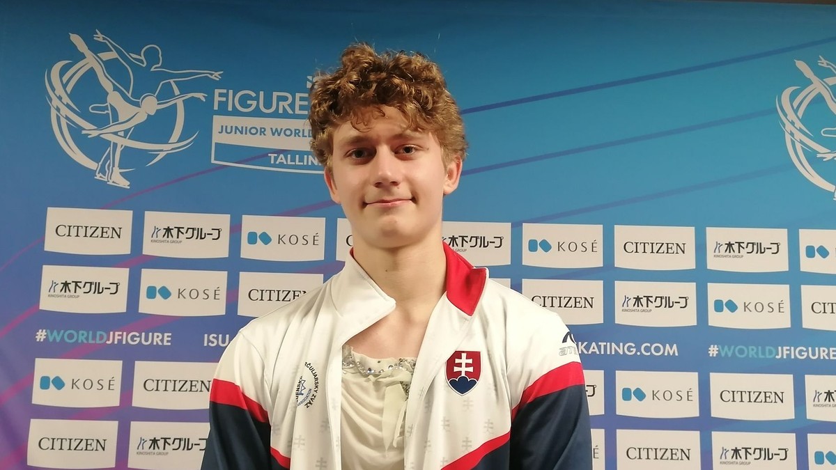 Lukáš Václavík po krátkom programe na MSJ 2026 v Tallinne.