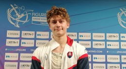Lukáš Václavík po krátkom programe na MSJ 2026 v Tallinne.