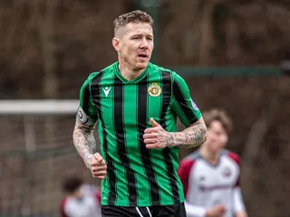 Slovenský futbalista Juraj Kucka v drese FC Baník Prievidza.