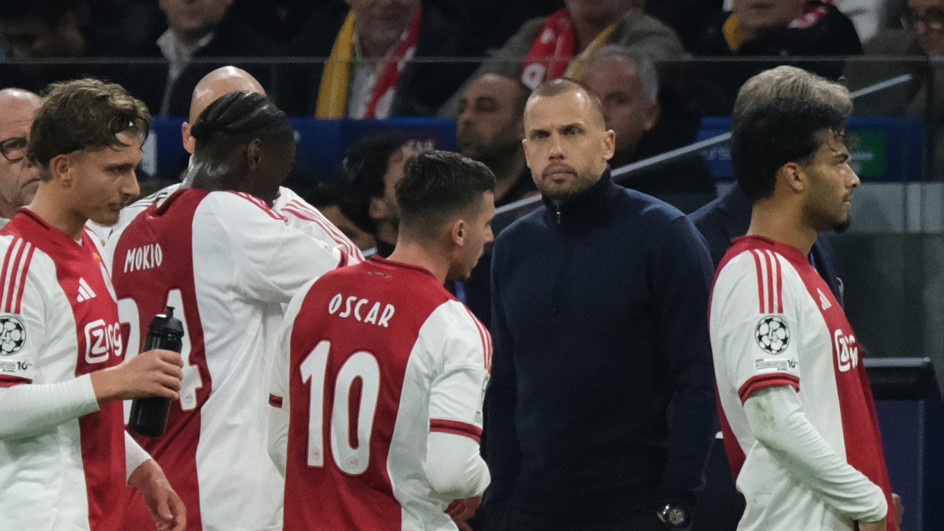 John Heitinga s futbalisti Ajaxu Amsterdam.