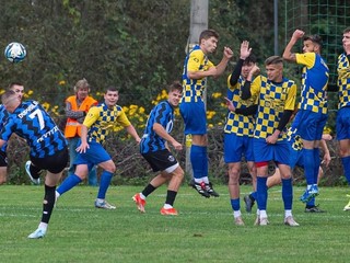 Momentka zo zápasu Marhaň-Koprivnica -- Kendice.