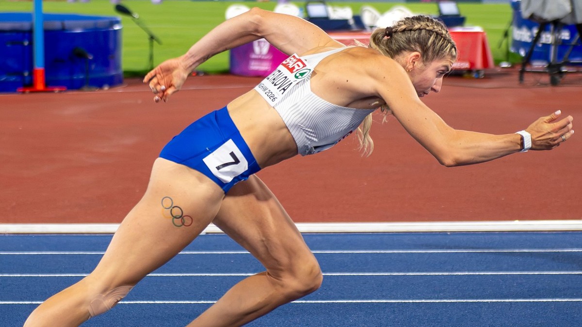 Slovenská atlétka Emma Zapletalová počas ME v atletike.