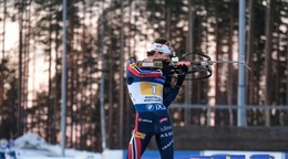 Sturla Holm Laegreid počas pretekov v Kontiolahti.