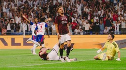 Záber zo zápasu Olympique Lyon - Sparta Praha