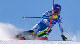 Mikaela Shiffrinová v prvom kole slalomu MS