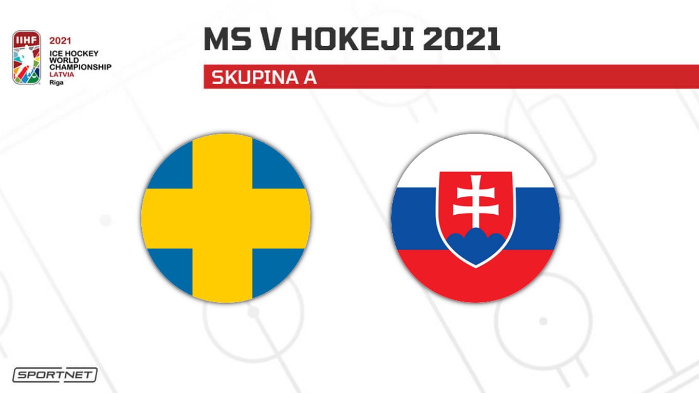 LIVE prenos z MS v hokeji 2021: Slovensko - Švédsko.