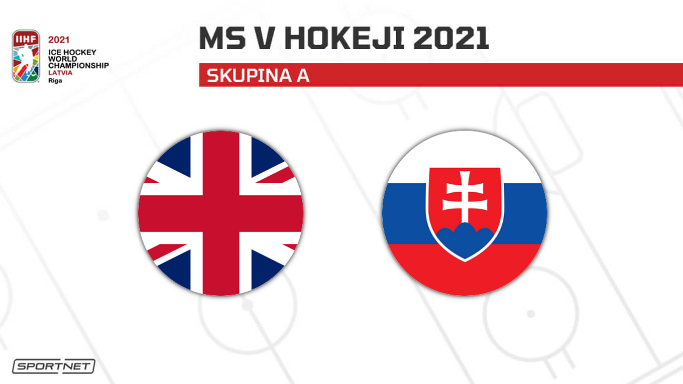 Slovensko vs. Veľká Británia: ONLINE prenos z druhého zápasu Slovenska na MS v hokeji 2021 dnes.