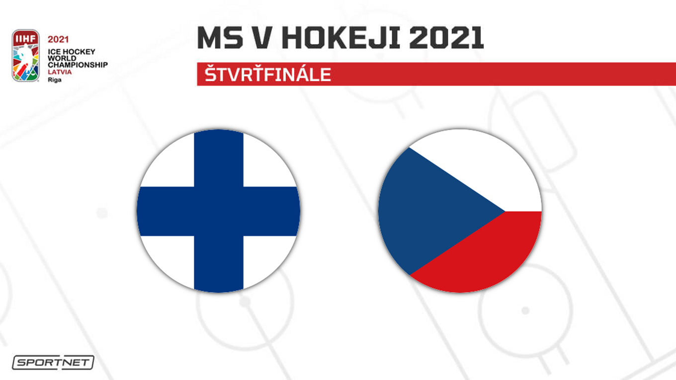 Fínsko vs. Česko: ONLINE prenos zo štvrťfinále na MS v hokeji 2021 dnes.