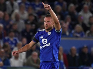 Kapitán Leicestru City Jamie Vardy.