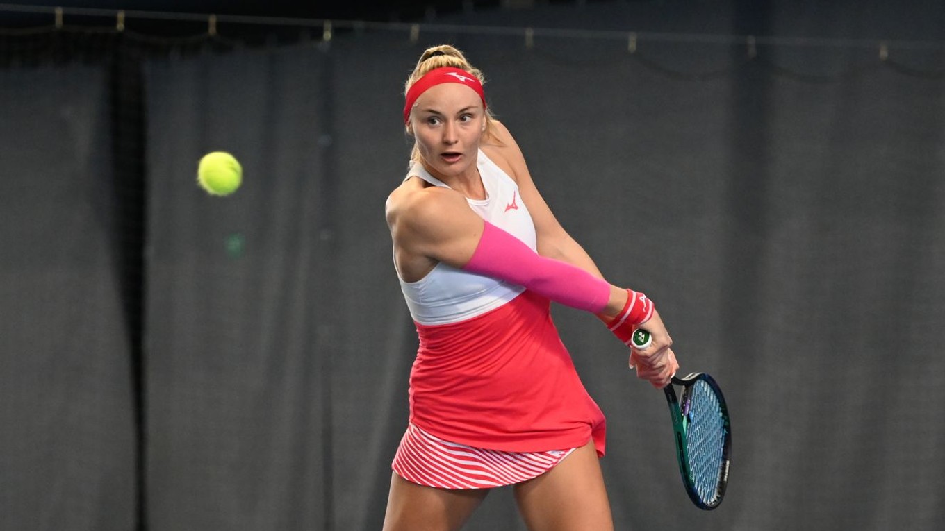 Na snímke je slovenská tenistka Rebecca Šramková.