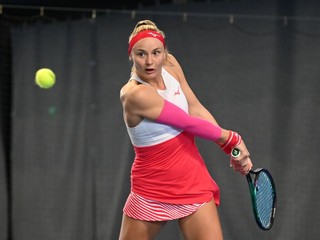 Na snímke je slovenská tenistka Rebecca Šramková.