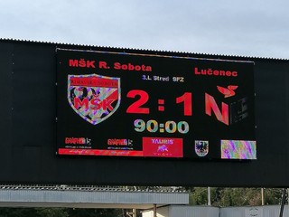 Rimavská Sobota zdolala Lučenec 2:1.