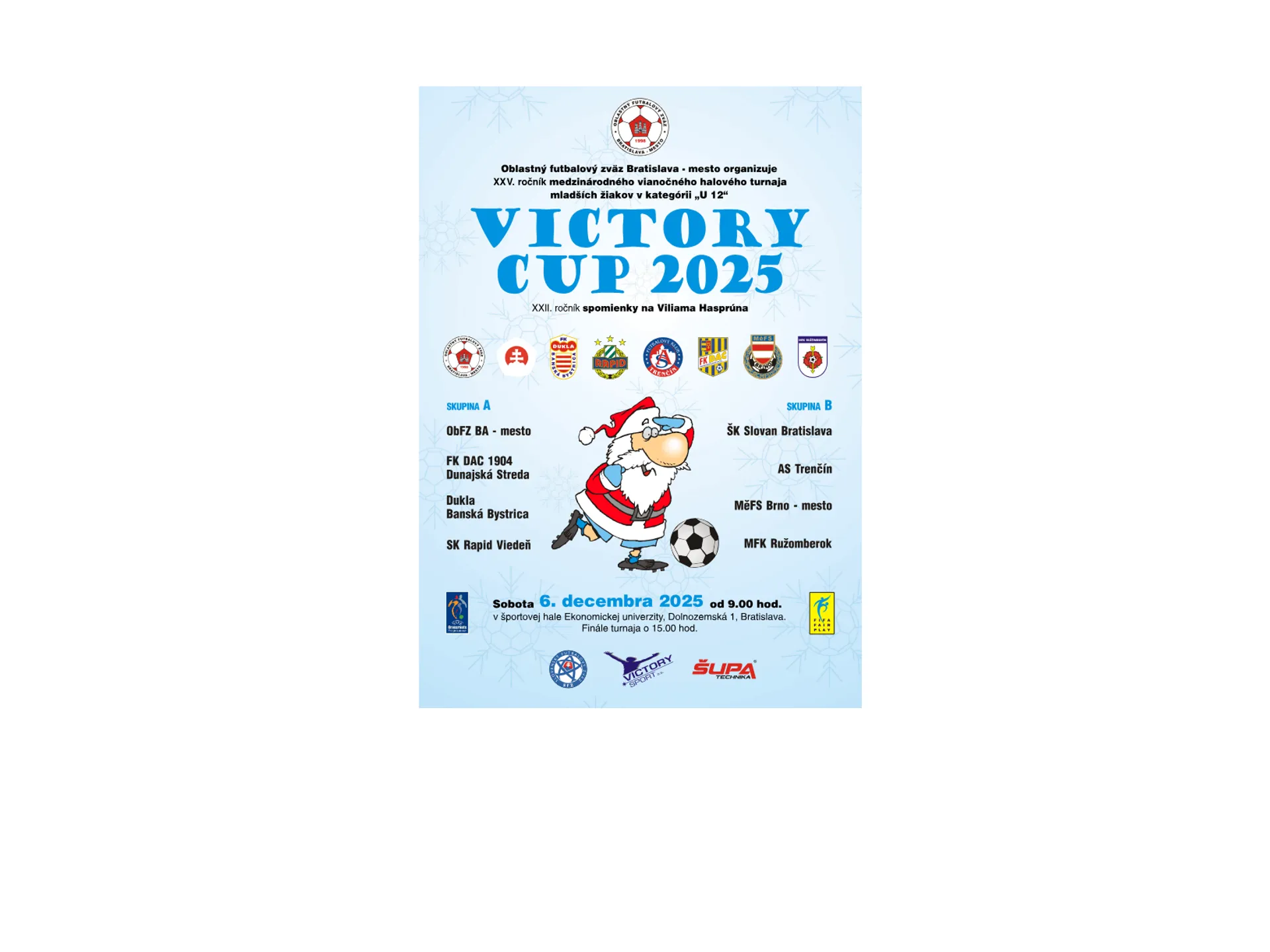 MFK Dukla Banská Bystrica vyhrala Victory Cup 2025, výber ObFZ Bratislava - mesto skončil druhý.