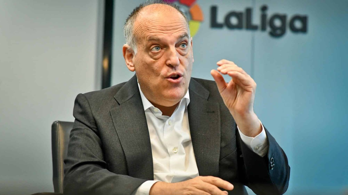 Šéf La Ligy Javier Tebas. 